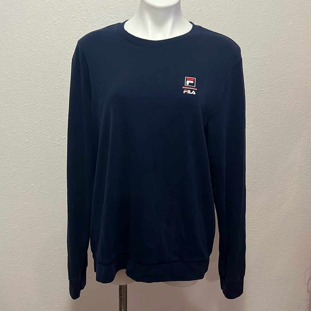 Fila Men’s Navy Long Sleeved Shirt Sz L